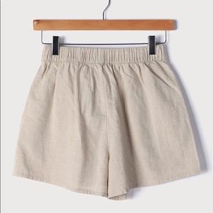 Cotton On Beige Linen Shorts